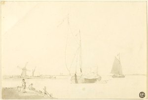 hollandsk kystscene af William Anderson
