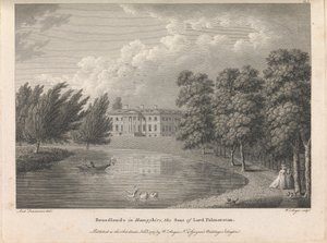 Broadlands i Hampshire, Lord Palmerstons sæde (udgivet af W. Angus), plade 1; side 42 (bind 1)
