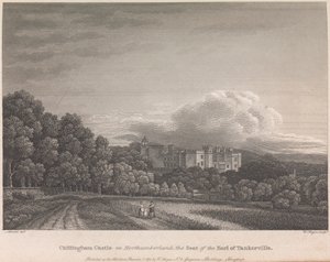 Chillingham Castle i Northumberland, The Seat of the Earl of Tankerville (udgivet af W. Angus): Plade 62; side 62 (bind 1)