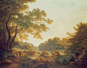 Figurer ved et overløb ved floden Clodiagh ved Charleville Forest, County Offaly, 1801