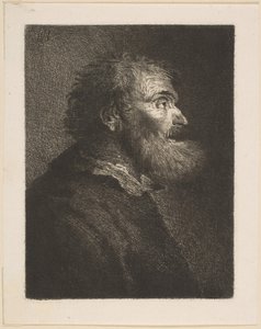 En gammel mand i profil, 1761.