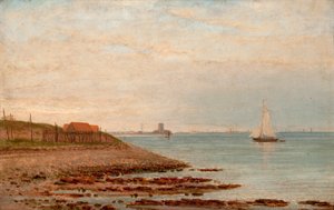 Broughty Castle fra Stannergate af William Barclay