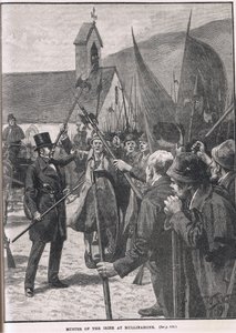 Muster of the Irish at Mullinahone, illustration fra Cassells 