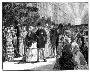 Kongeligt og kejserligt besøg i Crystal Palace, 1850
