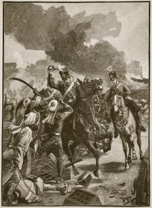 Thackwell at Sobraon, 1846, illustration fra 