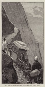 Den russiske tunge post på et bjergpas i det nordlige Kina af William Barnes Wollen