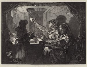 Canal Life, Tea-Time on a Monkey Boat af William Bazett Murray