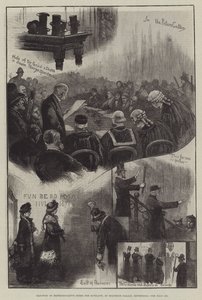 Valg af repræsentanter for jævnaldrende for Skotland i Holyrood Palace, Edinburgh af William Bazett Murray