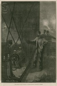 Det elektriske lys: dynamo-elektrisk maskine fra Gramme af William Bazett Murray