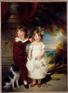 Bror og søster Maleri af William Beechey (1753-1839) søn. 1,67x1,23 m af William Beechey
