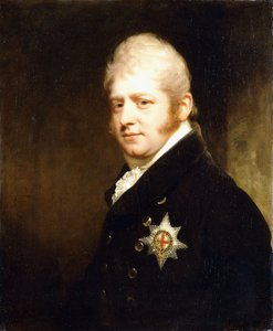 Portræt af prins Adolphus Frederick, hertug af Cambridge, brystlængde iført strømpebåndsstjernen, 1808