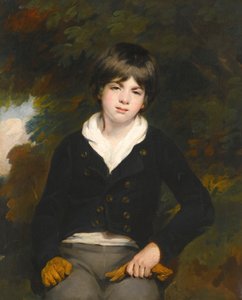 Portræt af en dreng, der siges at være Master Barker af William Beechey