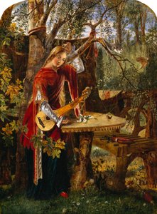 Fair Rosamond Alone in her Bower (olie på lærred) af William Bell Scott