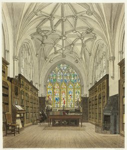 Biblioteket på Winchester College af William Bennett