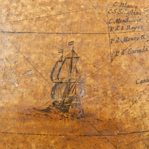 Tidlig engelsk jordklode, ca. 1673