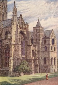 Sydsiden af katedralen, Canterbury (farvelitografi) af William Biscombe Gardner