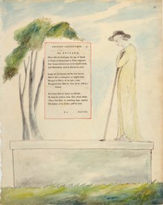A Shepherd Reading the Epitaph, fra Elegy Written in a Churchyard, fra 