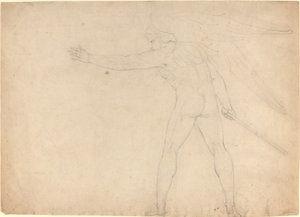 En krigsførende engel [recto] af William Blake