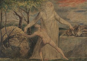 Abraham og Isak af William Blake