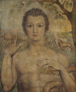 Adam nimeää pedot af William Blake