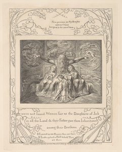 Jobs Bog, Plade 20, Job og hans døtre af William Blake