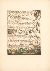 Europa. En profeti, plade 14, og skyerne og brande. . . . (Bentley 15) af William Blake