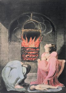 Europa en profeti; Hungersnød, 1794 (relief ætsning, gravering, wc) af William Blake