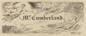 George Cumberlands kort, 1827. af William Blake