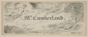 George Cumberlands beskedkort, 1827. af William Blake