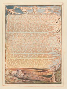 Jerusalem, tallerken 19, hans børn blev eksileret fra hans bryst .... af William Blake