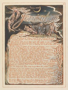 Jerusalem, plade 4, Jerusalem, kap. 1 .... af William Blake