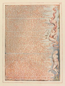 Jerusalem, plade 80, omfattet af det frosne net .... af William Blake