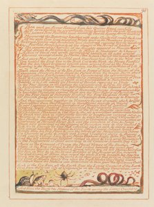 Jerusalem, plade 98, derefter hver en pil flammende .... af William Blake
