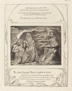 Job irettesat af sine venner, 1825. af William Blake