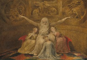 Job og hans døtre, 17991800. af William Blake