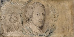 John Dryden, ca. 1800 (tempera på lærred) af William Blake