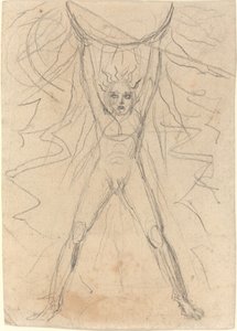 Los Supporting the Sun [recto] af William Blake