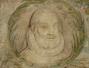 Louis Vaz de Camoens, n. 1800 (tempera kankaalle) af William Blake