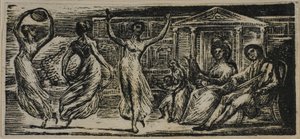 Menalcas Watching Women Dance, fra The Pastorals of Virgil af William Blake