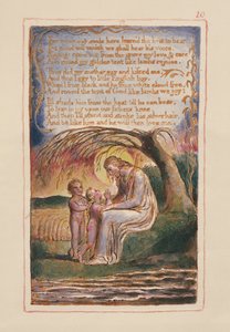 S.125-1950.pt10 Den lille sorte dreng (fortsat): plade 10 fra Songs of Innocence and of Experience (kopi AA) c.1815-26 (ætsning, blæk og wc) af William Blake