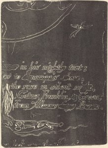 Genangreb fra fragment af annulleret plade til A Prophecy, 1793. af William Blake