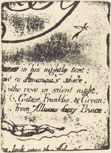 Genangreb fra fragment af annulleret plade til A Prophecy, 1793. af William Blake