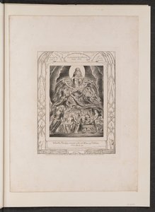 Satan foran Guds trone af William Blake