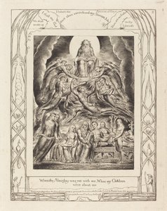 Satan foran Guds trone af William Blake