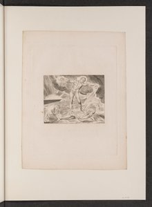 Satan slår job med bylder af William Blake