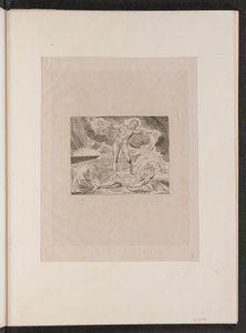 Satan slår job med bylder af William Blake