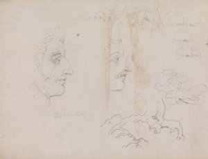 Ark fra Blake-Varley Skitsebog fra 1819, side 37 og 38 af William Blake