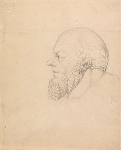 Sokrates, et visionært hoved af William Blake