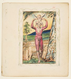 Erfaringssange: Frontispice, ca. 1825. af William Blake