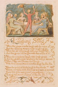 Innocence Songs, Plate 28, Laughing Song (Bentley 15) af William Blake